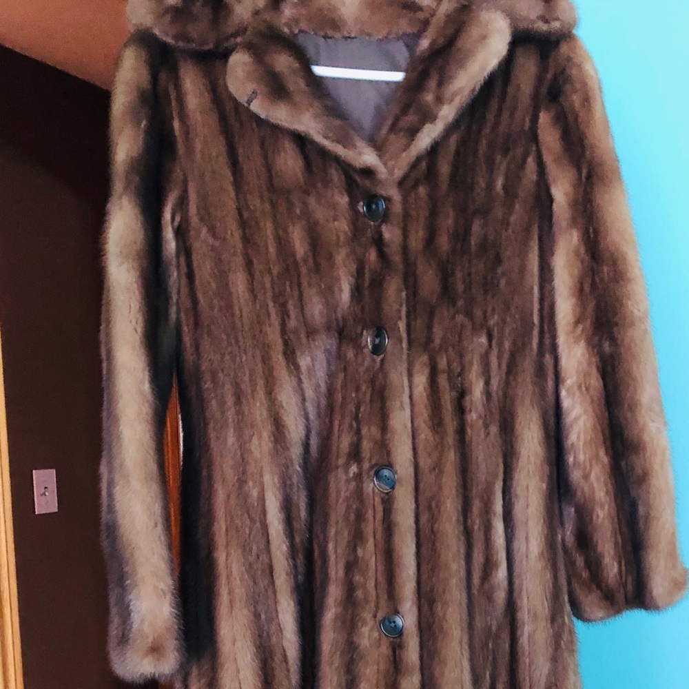 Full length mink coat. Vintage. Stored